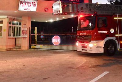 Hastanede yanarak can verdi