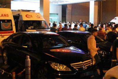 Yaralı polis memuru için kan anonsu yapıldı