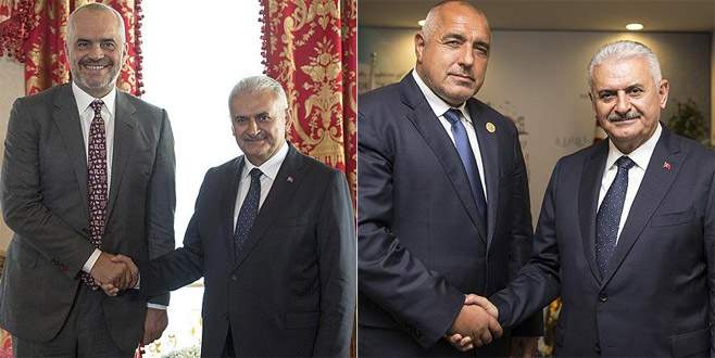 Başbakan Yıldırım Arnavut ve Bulgar mevkidaşlarıyla görüştü