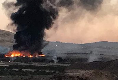 Kilis’te askeri alandaki yangın kontrol altına alındı