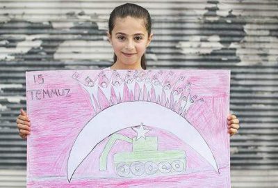 Ankara'da yaşayan Suriyeli minikler, FETÖ'nün 15 Temmuz darbe girişiminde yaşananları