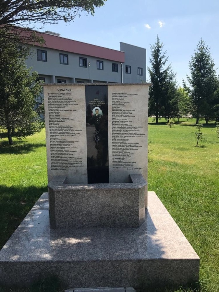 Ömer Halisdemir’in şehit düştüğü yerde anıt