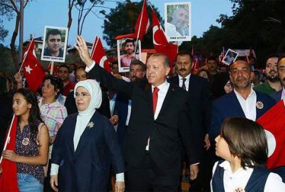 Cumhurbaşkanı Erdoğan 15 Temmuz Şehitler Köprüsü’nde