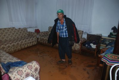 Bayramiç’i sel vurdu