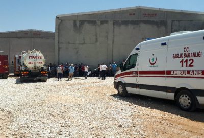 Tekstil fabrikasında yangın