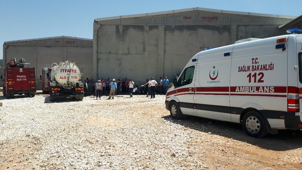 Tekstil fabrikasında yangın