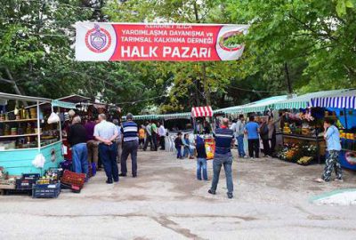 Keramet Ilıcası’nda halk pazarı
