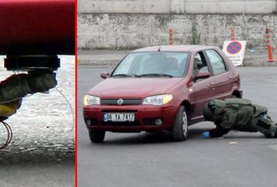 Boşanmak isteyen eşinin aracına sahte bomba düzeneği yerleştirdi