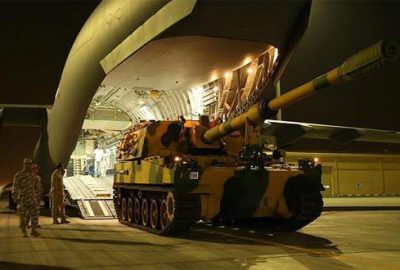 Topçu bataryasının Katar’a intikali tamamlandı