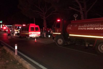 Balıkesir’de kaza: 2 ölü, 1 yaralı