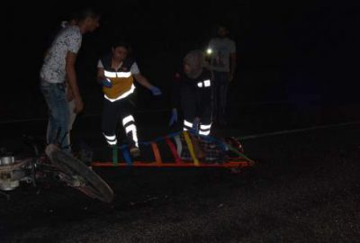 Bursa’da takla atarak sürüklenen motosikletin sürücüsü ağır yaralandı