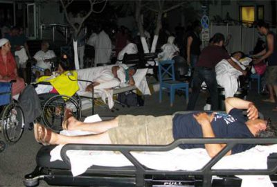 Deprem sonrası 358 kişi hastanelere başvurdu