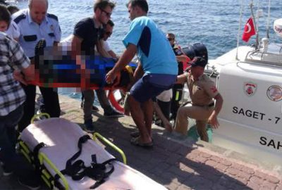 İskeleden denize düştü, son müdahaleyle hayata döndü