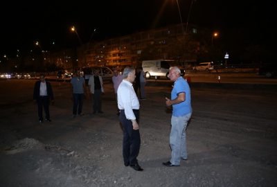 Başkan Çelik’ten gece denetimi