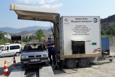 Gezici araç muayene istasyonu Hanönü’nde hizmeti sürdürüyor