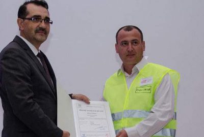 Elektrik dağıtımında ilk mesleki yeterlilik belgeleri verildi