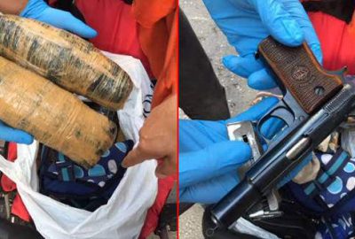 Bebek arabasından 4 kilogram esrar çıktı