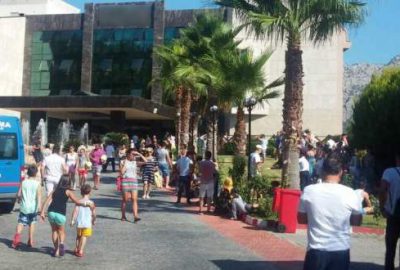 Antalya’da lüks otelde yangın