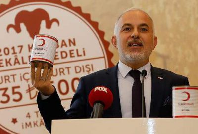 Türk Kızılayı Genel Başkanı Kınık, "Kurban bereketi yıl boyu sürsün"