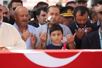 Şehit binbaşı son yolculuğuna uğurlandı