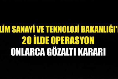 20 ilde FETÖ operasyonu başlatıldı