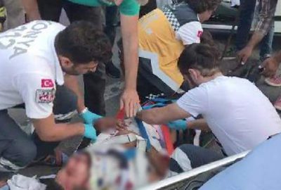 Kazada yaralanan sürücü ‘Bana biri mi çarptı?’ diye sordu