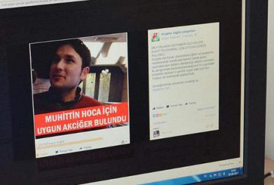 Kırşehir'de akciğer yetmezliği çeken 29 yaşındaki hekim Muhiddin Demirel için