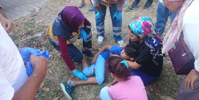 Bursa’da 13 metrelik burca çıkan çocuk yere çakıldı