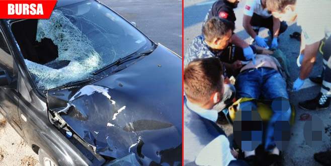 Yolun karşısına geçemedi