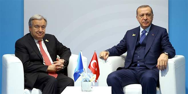 Cumhurbaşkanı Erdoğan, Guterres ile Arakan’ı görüştü