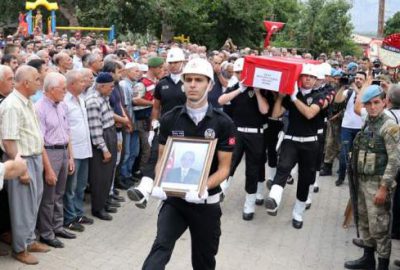 Terör saldırısında hayatını kaybeden 2 sivil toprağa verildi