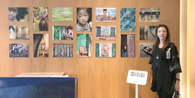 Bursalı sanatçının fotoğrafları Atatürk Havalimanı’nda