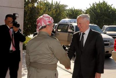 ABD Savunma Bakanı Mattis Barzani ile görüştü