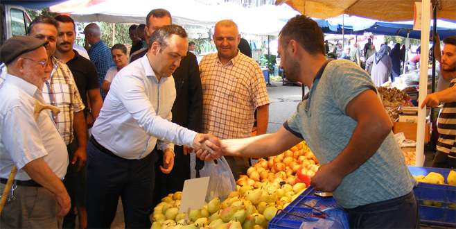 Üretici pazarına kaymakamdan destek