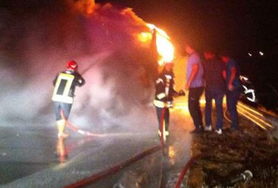 40 yolcu ölümden döndü!