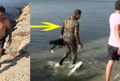 Boğulduğu sanıldı, balıkla döndü