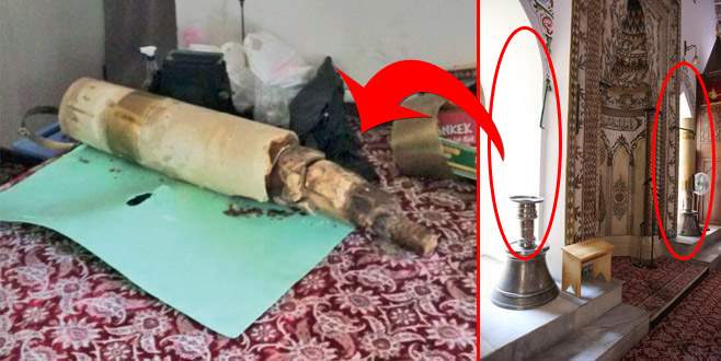 Kırılan tarihi mumu özel uzman yenileyecek