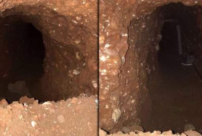 Suriye sınırında PKK tüneli bulundu