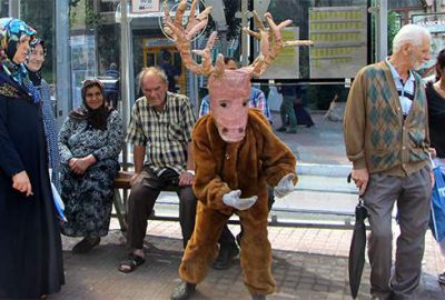 Bursa’da otobüste bir geyik