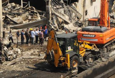 Gaziantep’te yanan fabrikanın sahibine halen ulaşılamadı