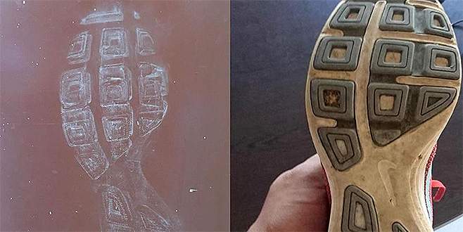 Tekme attığı kapıdaki ayakkabı izi hırsızı yakalattı Tekme attığı kapıdaki ayakkabı izi hırsızı yakalattı