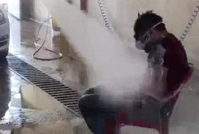 Tazyikli suyla yıkanan esnaf konuştu