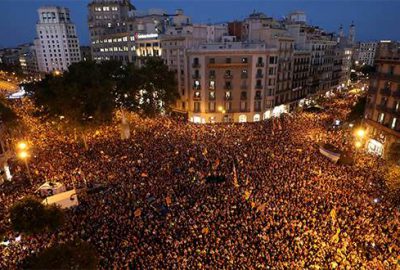 Katalanlar ayaklandı