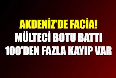 Akdeniz’de facia! Mülteci botu battı: 100’den fazla kayıp var