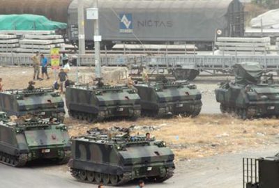 Suriye sınırına askeri sevkiyat