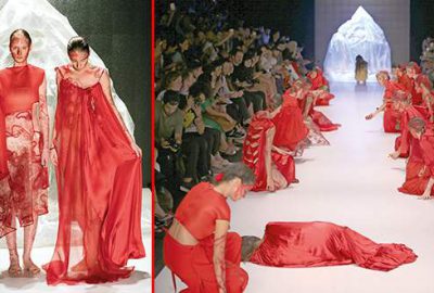 Podyumda aşk cenazesi!