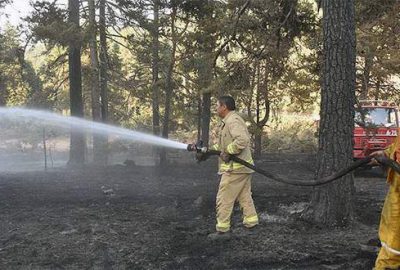 Günlerdir alevlerle mücadele ediyorlar