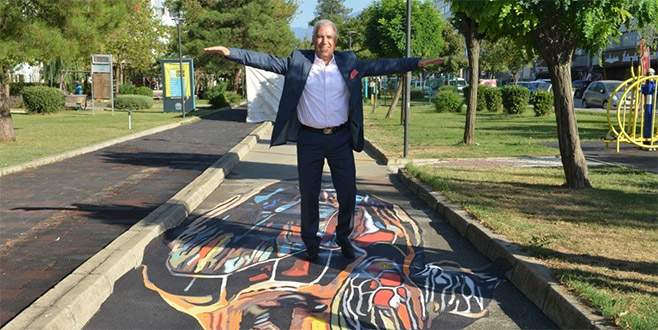 Nilüfer’in parkları üç boyutlu çalışmalarla renkleniyor