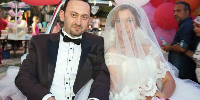 Gemlik’te sıradışı gelin alma töreni