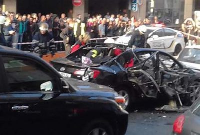 Kiev’de otomobil patladı: Ölü ve yaralılar var